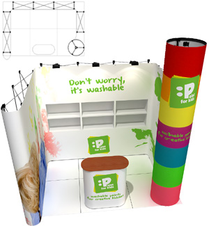 pop up изложбен щанд